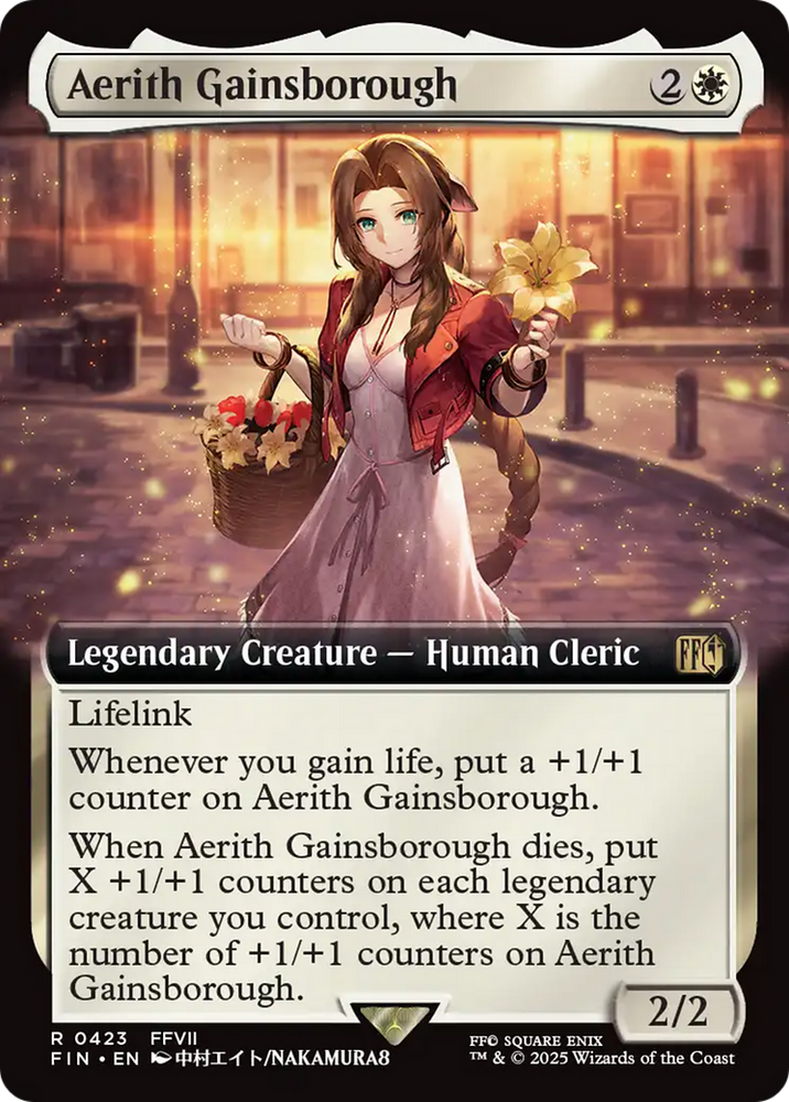 Aerith Gainsborough (Extended Art) [FINAL FANTASY] Magic: The Gathering