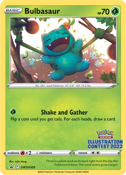 Bulbasaur (SWSH303) (Illustration Contest 2022) [Sword & Shield: Black Star Promos] Pokémon