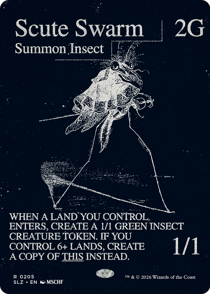Scute Swarm (0205) [Secret Lair x MSCHF: The Zeta Set] Magic: The Gathering