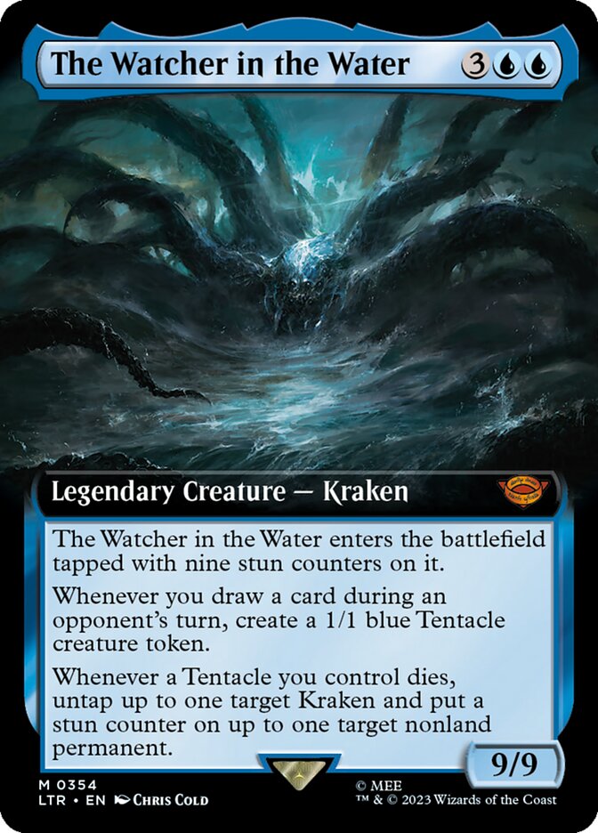 The Watcher in the Water (Extended Art) [The Lord of the Rings: Tales of Middle-Earth] Magic: The Gathering