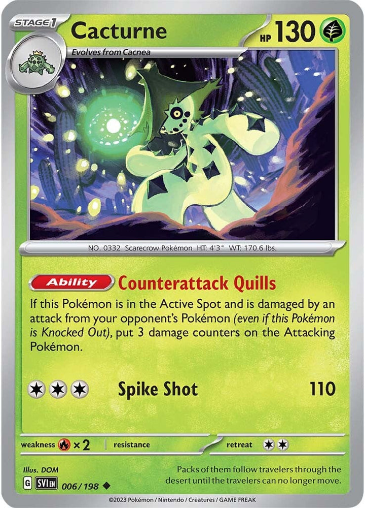 Cacturne (006/198) [Scarlet & Violet: Base Set] Pokémon