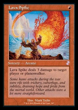 Lava Spike (Timeshifted) [Time Spiral Remastered] Magic: The Gathering