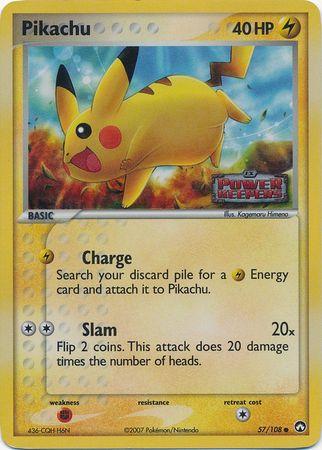 Pikachu (57/108) (Stamped) [EX: Power Keepers] Pokémon