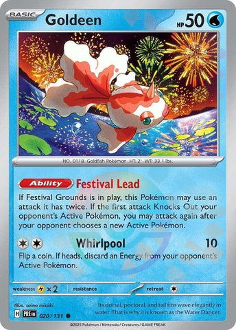 Goldeen (020/131) (Poke Ball Pattern) [Scarlet & Violet: Prismatic Evolutions] Pokémon