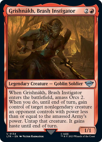 Grishnakh, Brash Instigator [The Lord of the Rings: Tales of Middle-Earth] Magic: The Gathering
