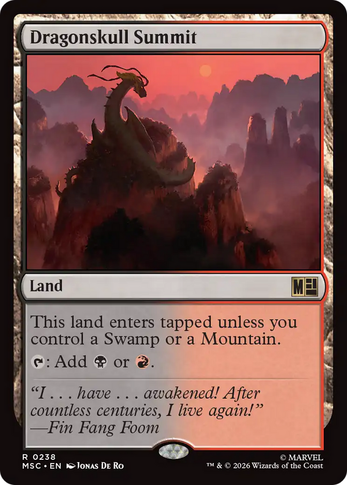 Dragonskull Summit (Surge Foil) [Marvel Super Heroes Commander] Magic: The Gathering
