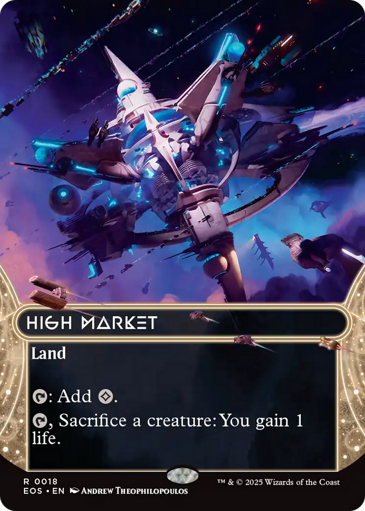 High Market (0018) (Borderless) [Edge of Eternities: Stellar Sights] Magic: The Gathering