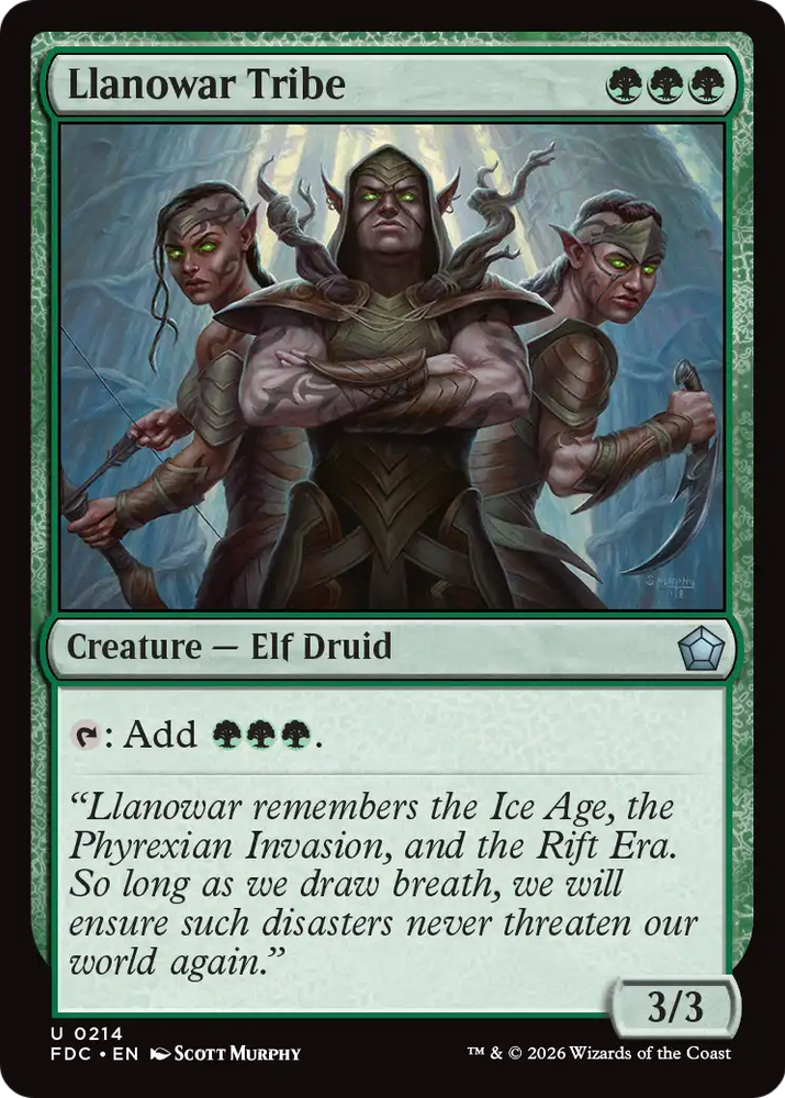 Llanowar Tribe [Foundations Commander] Magic: The Gathering
