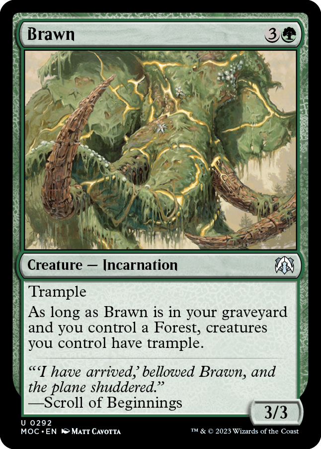 Brawn [March of the Machine Commander] Magic: The Gathering