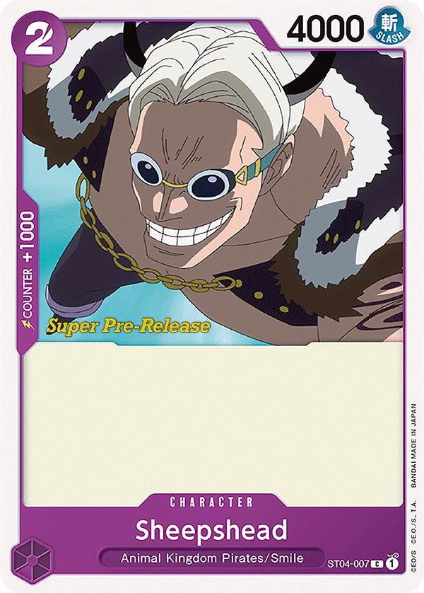 Sheepshead [Super Pre-Release Starter Deck: Animal Kingdom Pirates] Bandai