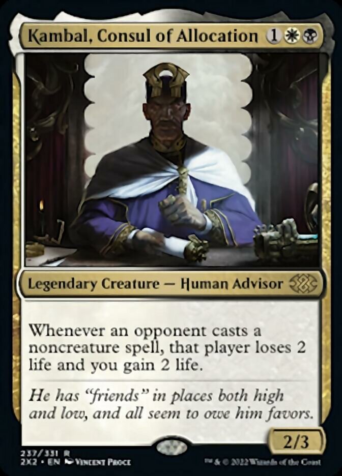 Kambal, Consul of Allocation [Double Masters 2022] Magic: The Gathering