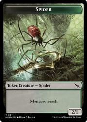 Detective // Spider Double-Sided Token [Murders at Karlov Manor Tokens] Magic: The Gathering