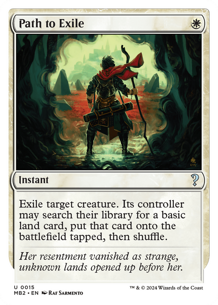 Path to Exile (White Border) [Mystery Booster 2] Magic: The Gathering
