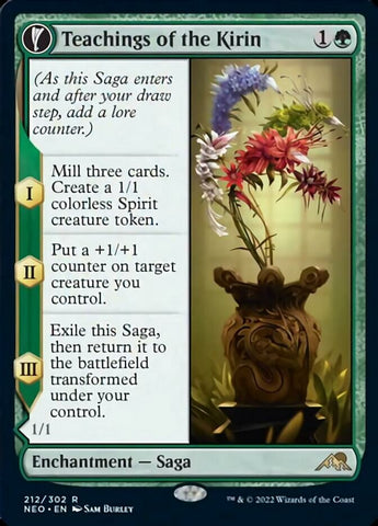 Teachings of the Kirin // Kirin-Touched Orochi [Kamigawa: Neon Dynasty] Magic: The Gathering
