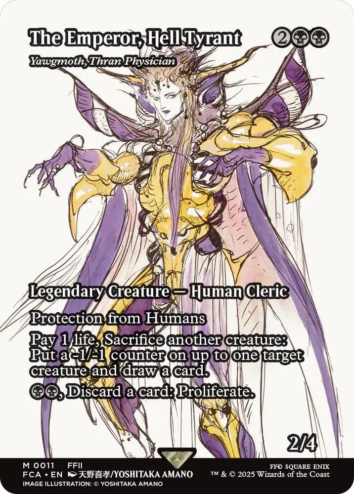 The Emperor, Hell Tyrant - Yawgmoth, Thran Physician (Showcase) [FINAL FANTASY : Through the Ages] Magic: The Gathering