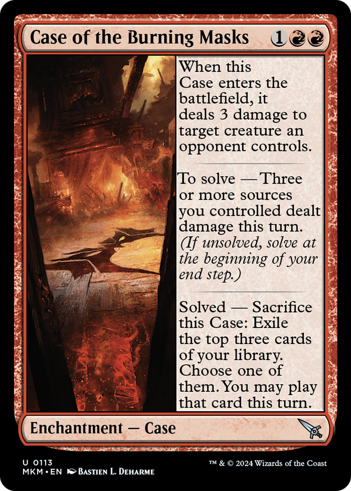Case of the Burning Masks [Murders at Karlov Manor] Magic: The Gathering