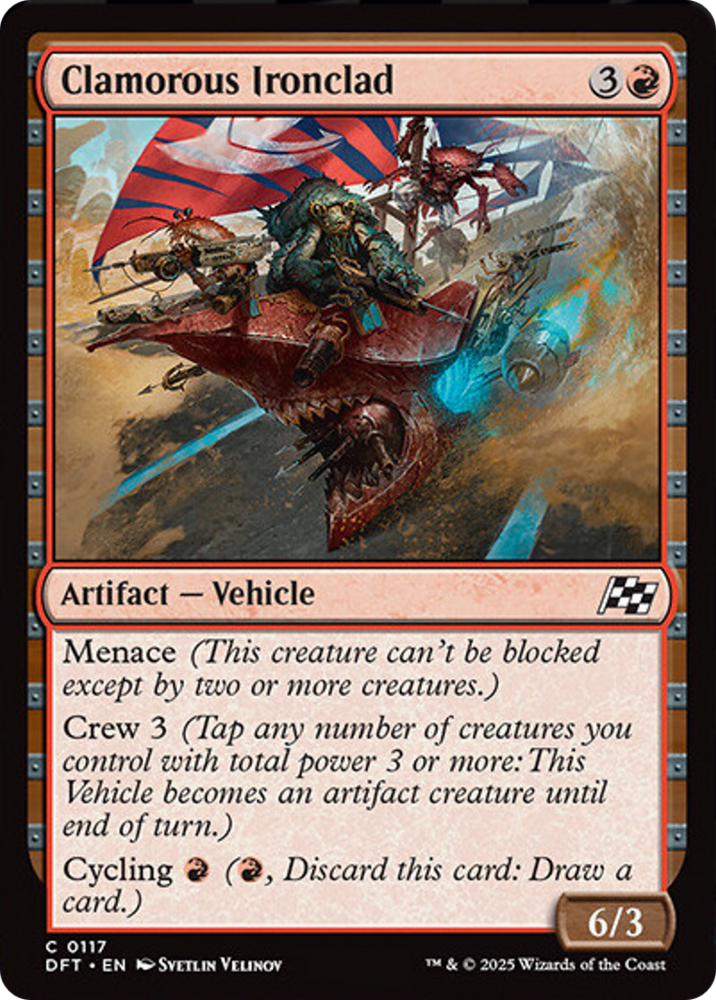 Clamorous Ironclad [Aetherdrift] Magic: The Gathering