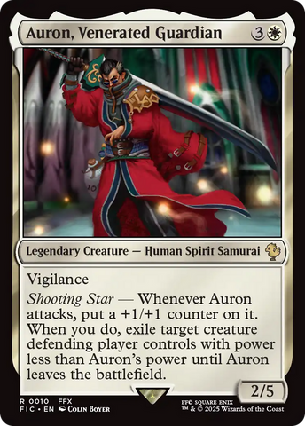 Auron, Venerated Guardian [FINAL FANTASY Commander] Magic: The Gathering