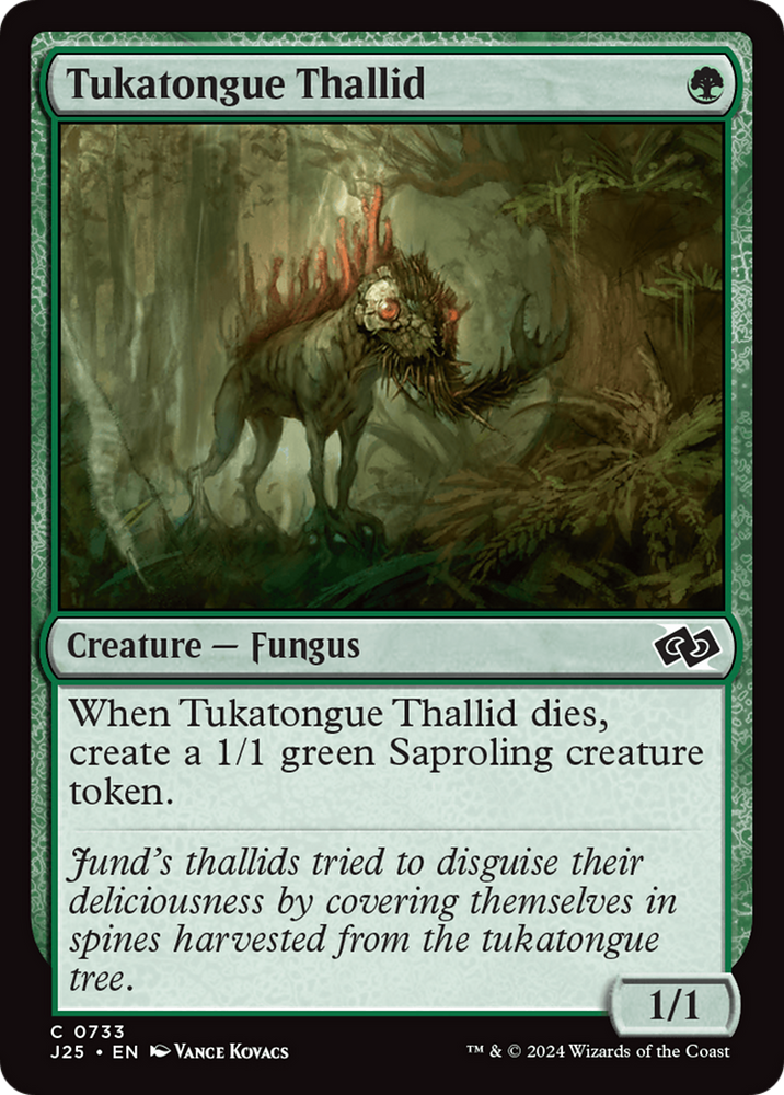 Tukatongue Thallid [Foundations Jumpstart] Magic: The Gathering