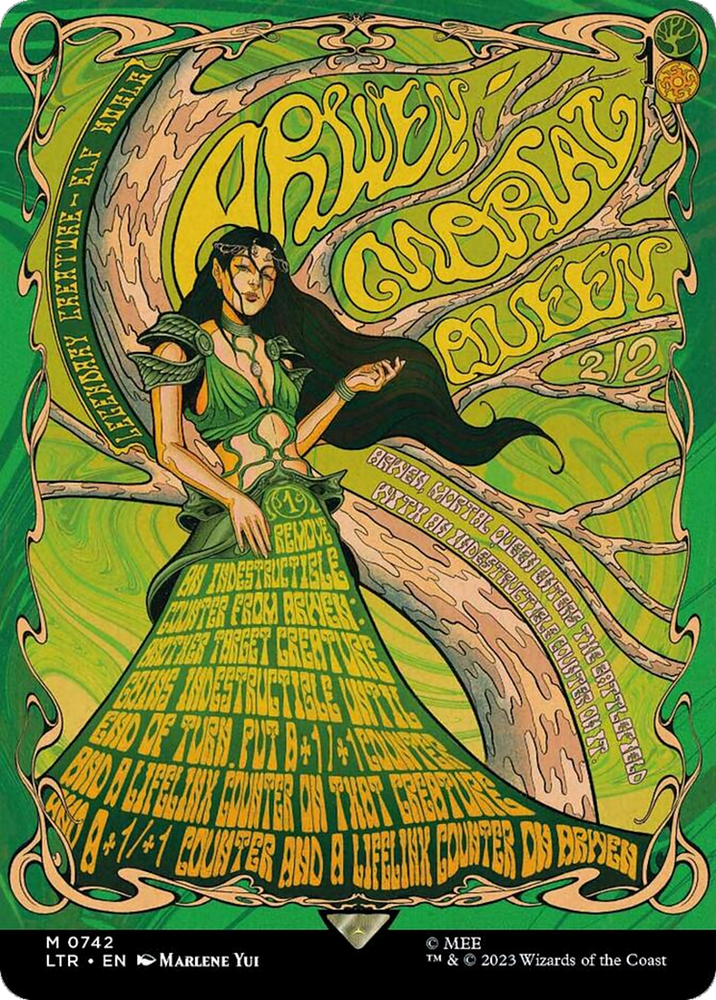 Arwen, Mortal Queen (Borderless Poster) [The Lord of the Rings: Tales of Middle-Earth] Magic: The Gathering