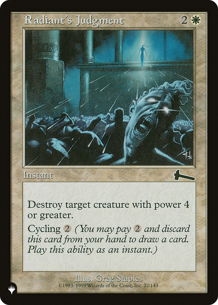 Radiant's Judgment [The List] Magic: The Gathering