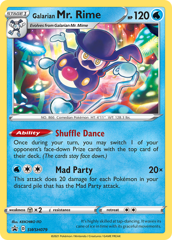 Galarian Mr. Rime (SWSH079) [Sword & Shield: Black Star Promos] Pokémon