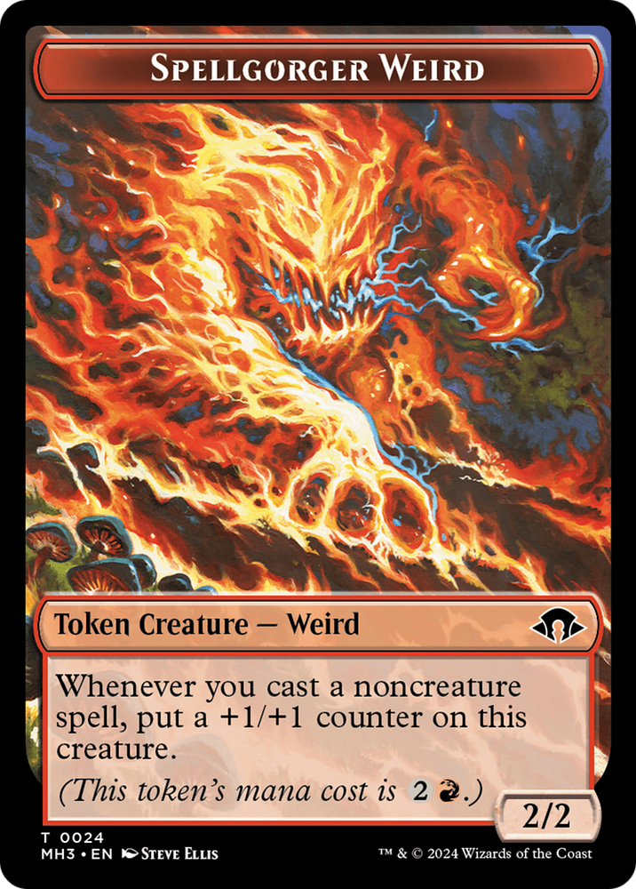 Spellgorger Weird // Energy Reserve Double-Sided Token [Modern Horizons 3 Tokens] Magic: The Gathering