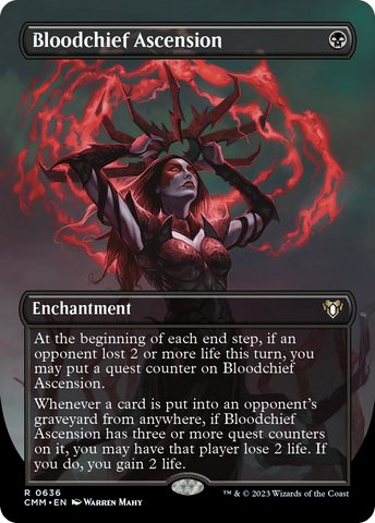 Bloodchief Ascension (Borderless Alternate Art) [Commander Masters] Magic: The Gathering
