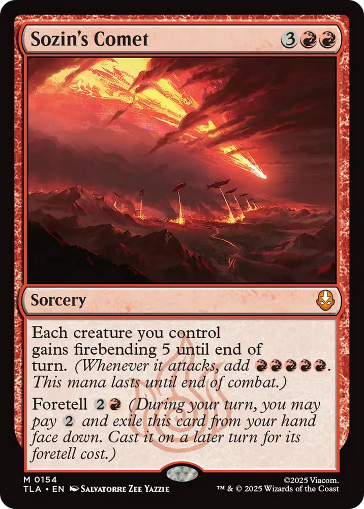 Sozin's Comet [Avatar: The Last Airbender] Magic: The Gathering