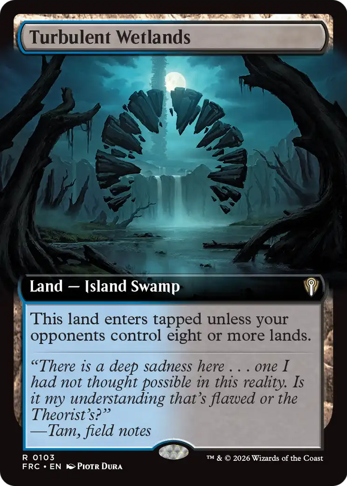 Turbulent Wetlands (Extended Art) [Reality Fracture Commander] Magic: The Gathering