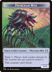 Phyrexian Mite (012) // Drone Double-Sided Token [Phyrexia: All Will Be One Tokens] Magic: The Gathering