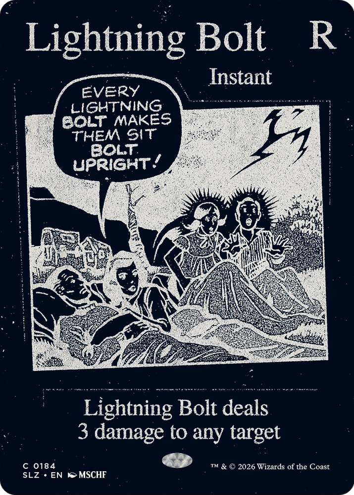 Lightning Bolt (0184) [Secret Lair x MSCHF: The Zeta Set] Magic: The Gathering