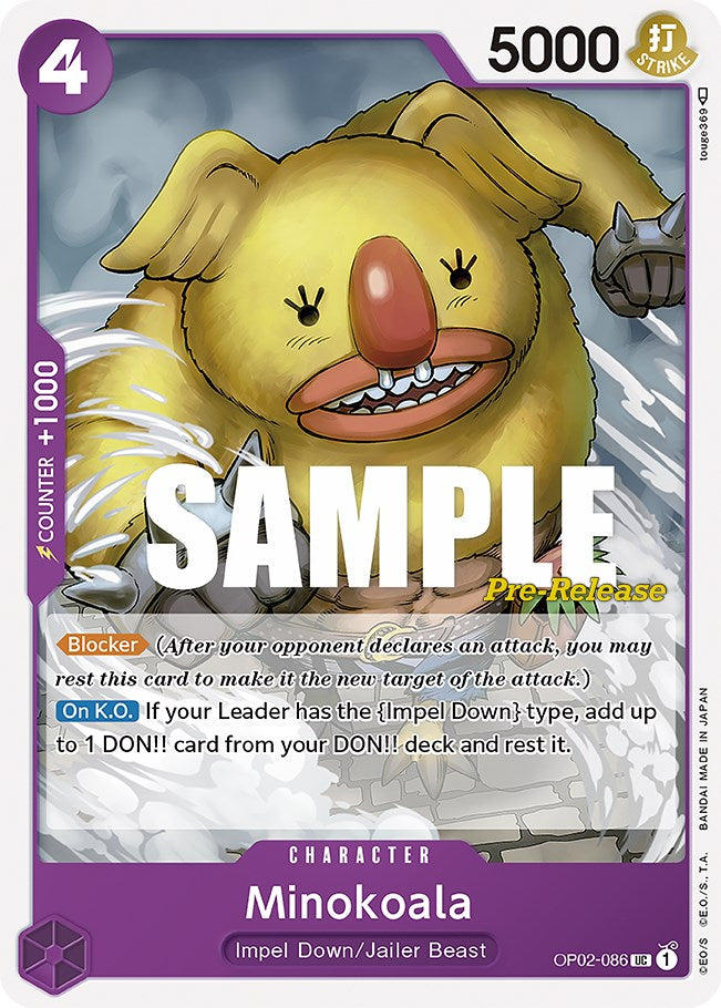 Minokoala [Paramount War Pre-Release Cards] Bandai