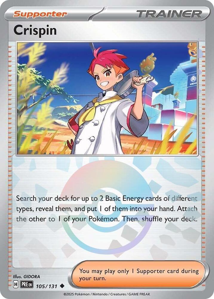 Crispin (105/131) (Poke Ball Pattern) [Scarlet & Violet: Prismatic Evolutions] Pokémon