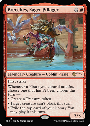 Breeches, Eager Pillager (Rainbow Foil) [Secret Lair Drop Series] Magic: The Gathering