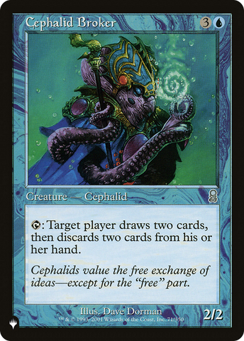 Cephalid Broker [The List] Magic: The Gathering