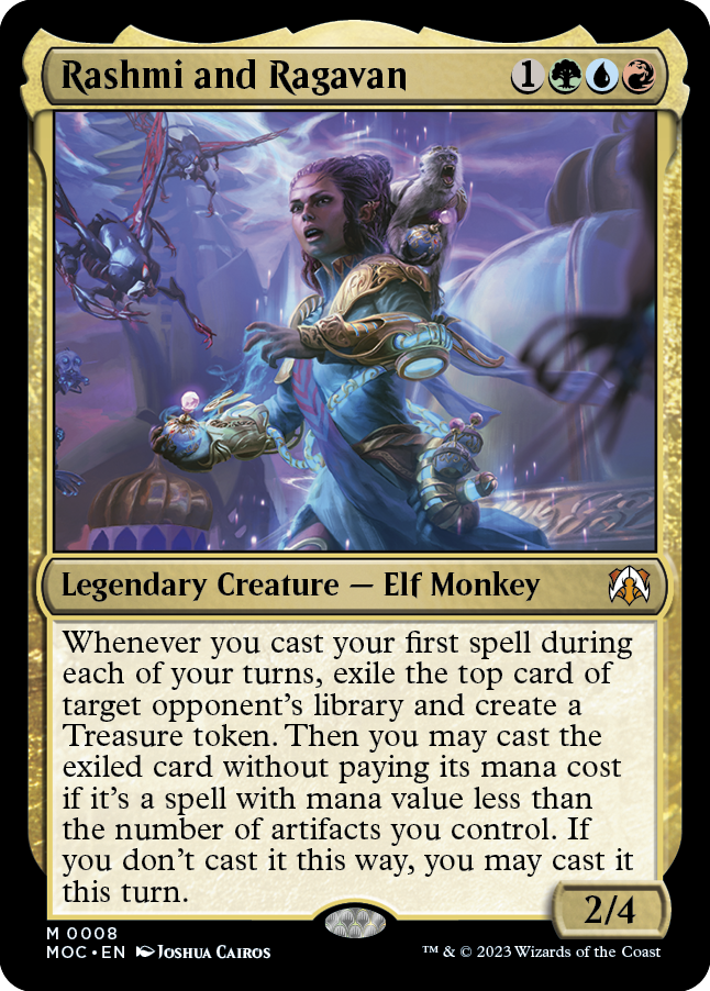 Rashmi and Ragavan [March of the Machine Commander] Magic: The Gathering