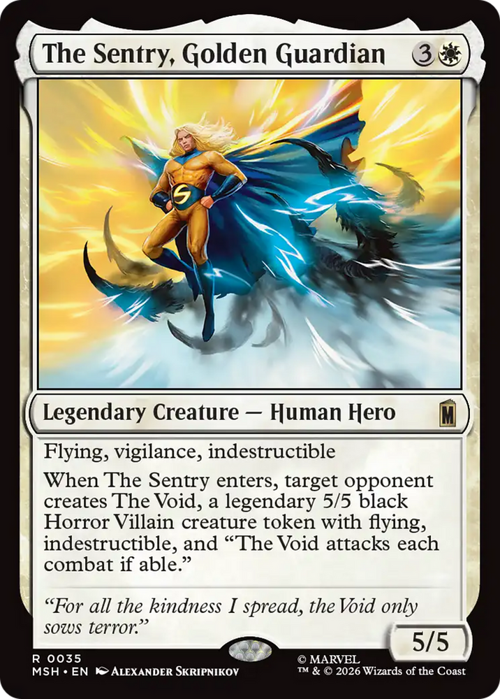 The Sentry, Golden Guardian [Marvel Super Heroes] Magic: The Gathering