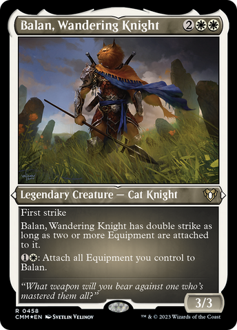 Balan, Wandering Knight (Foil Etched) [Commander Masters] Magic: The Gathering