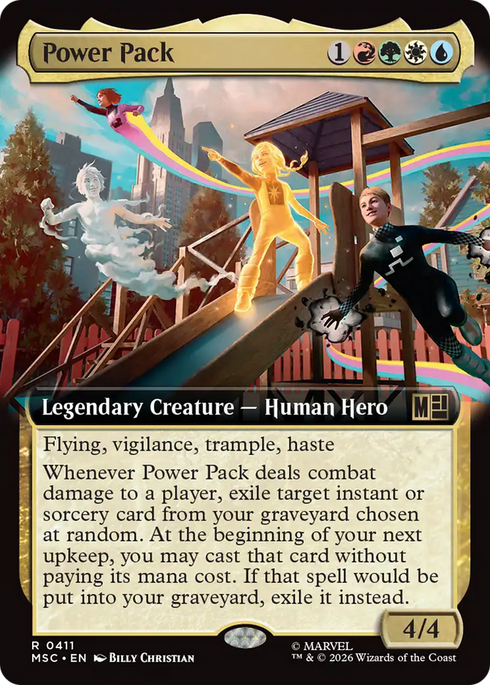Power Pack (Extended Art) [Marvel Super Heroes Commander] Magic: The Gathering