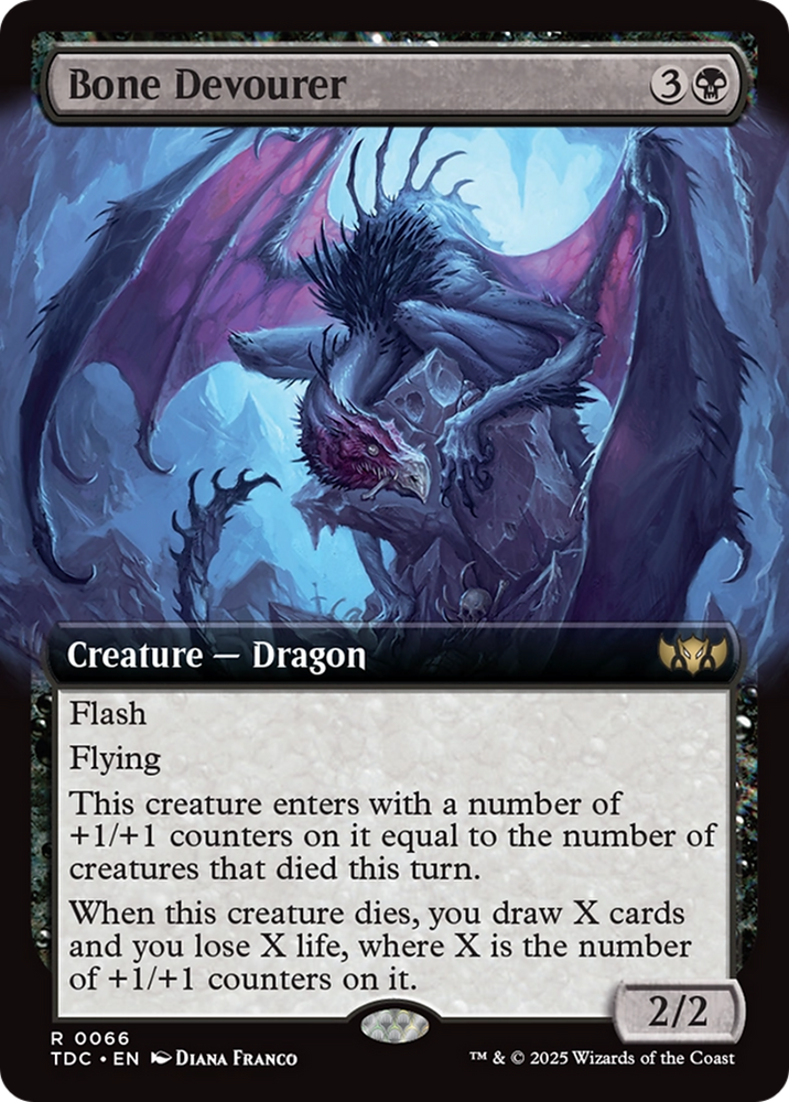 Bone Devourer (Extended Art) [Tarkir: Dragonstorm Commander] Magic: The Gathering