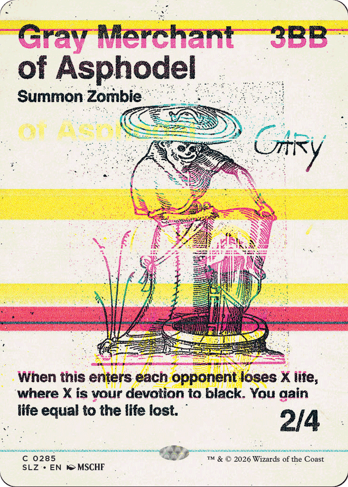 Gray Merchant of Asphodel (0285) [Secret Lair x MSCHF: The Zeta Set] Magic: The Gathering