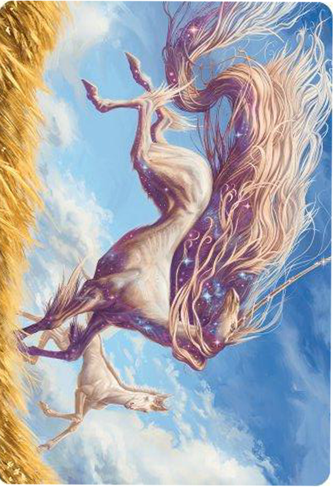 Nyxborn Unicorn Art Card [Modern Horizons 3 Art Series] Magic: The Gathering