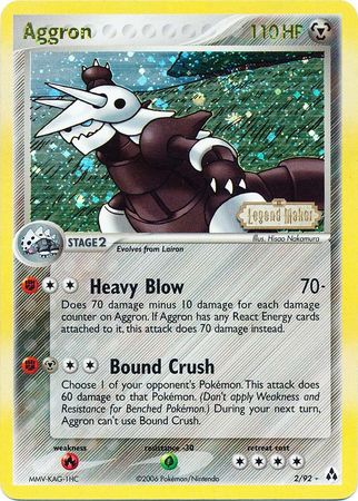 Aggron (2/92) (Stamped) [EX: Legend Maker] Pokémon