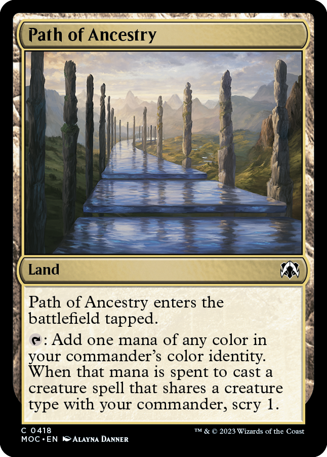 Path of Ancestry [March of the Machine Commander] Magic: The Gathering