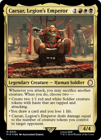 Caesar, Legion's Emperor [Fallout] Magic: The Gathering