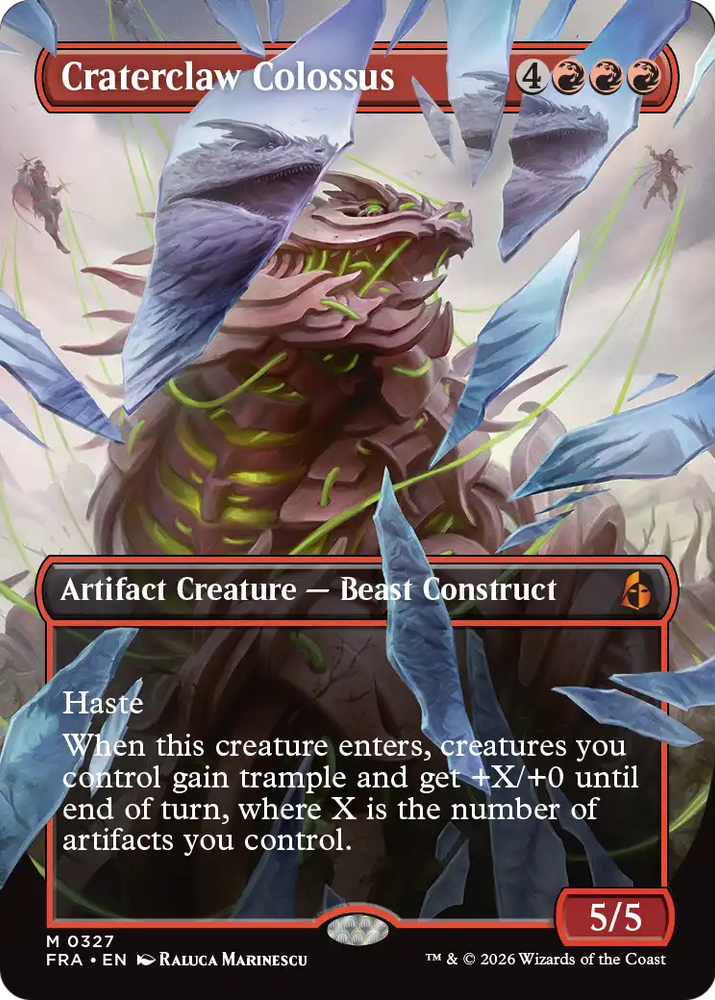Craterclaw Colossus (Borderless) (0327) [Reality Fracture] Magic: The Gathering
