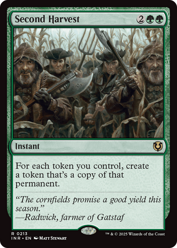 Second Harvest [Innistrad Remastered] Magic: The Gathering