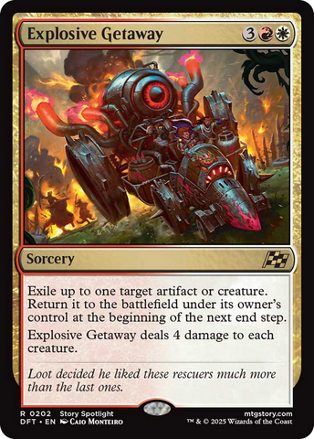 Explosive Getaway [Aetherdrift] Magic: The Gathering