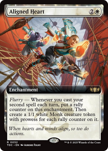 Aligned Heart (Extended Art) [Tarkir: Dragonstorm Commander] Magic: The Gathering